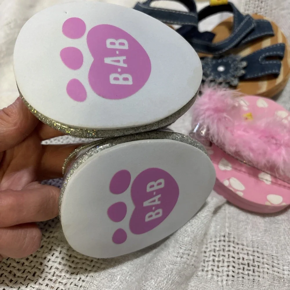 LOT OF BUILD A BEAR SHOES - 3 PAIR